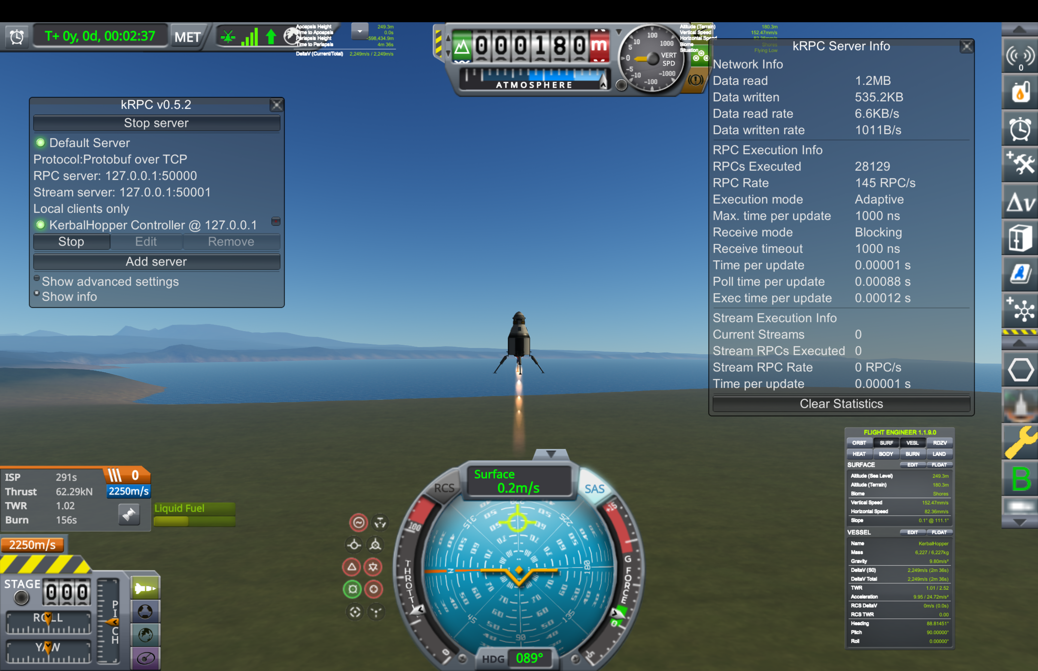 Floating at alt 180