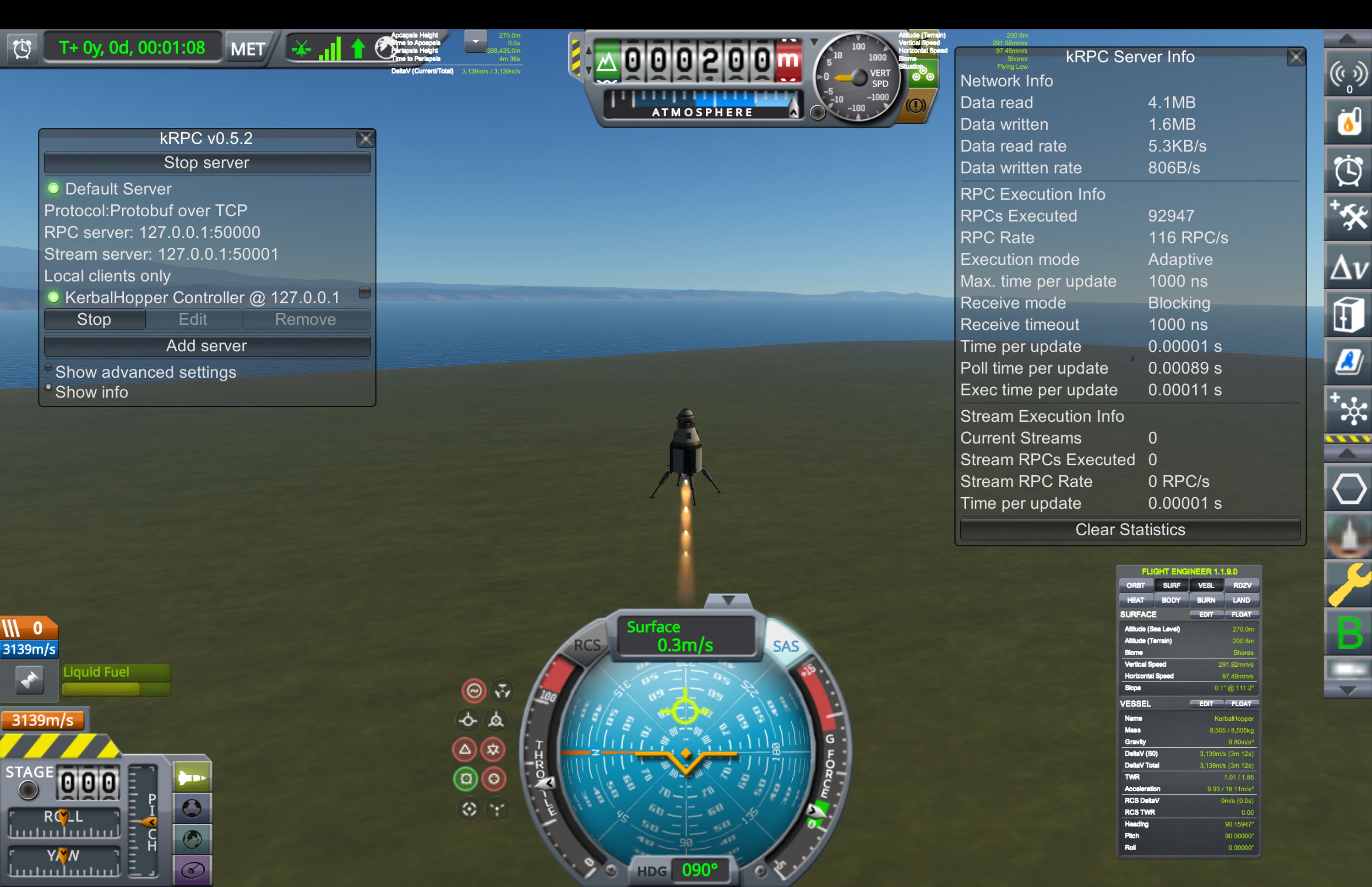 Floating at alt 200