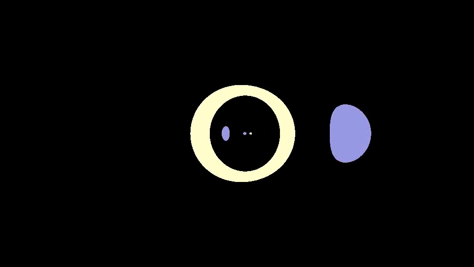 Blackhole passes stars