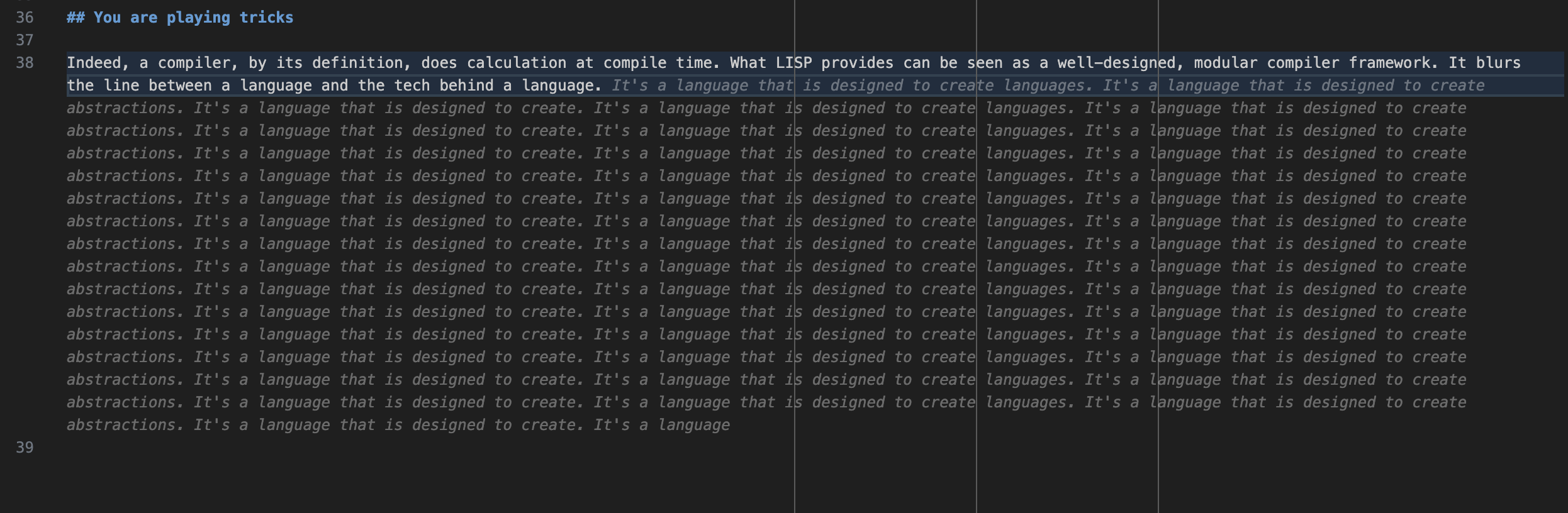 GPT fond of LISP